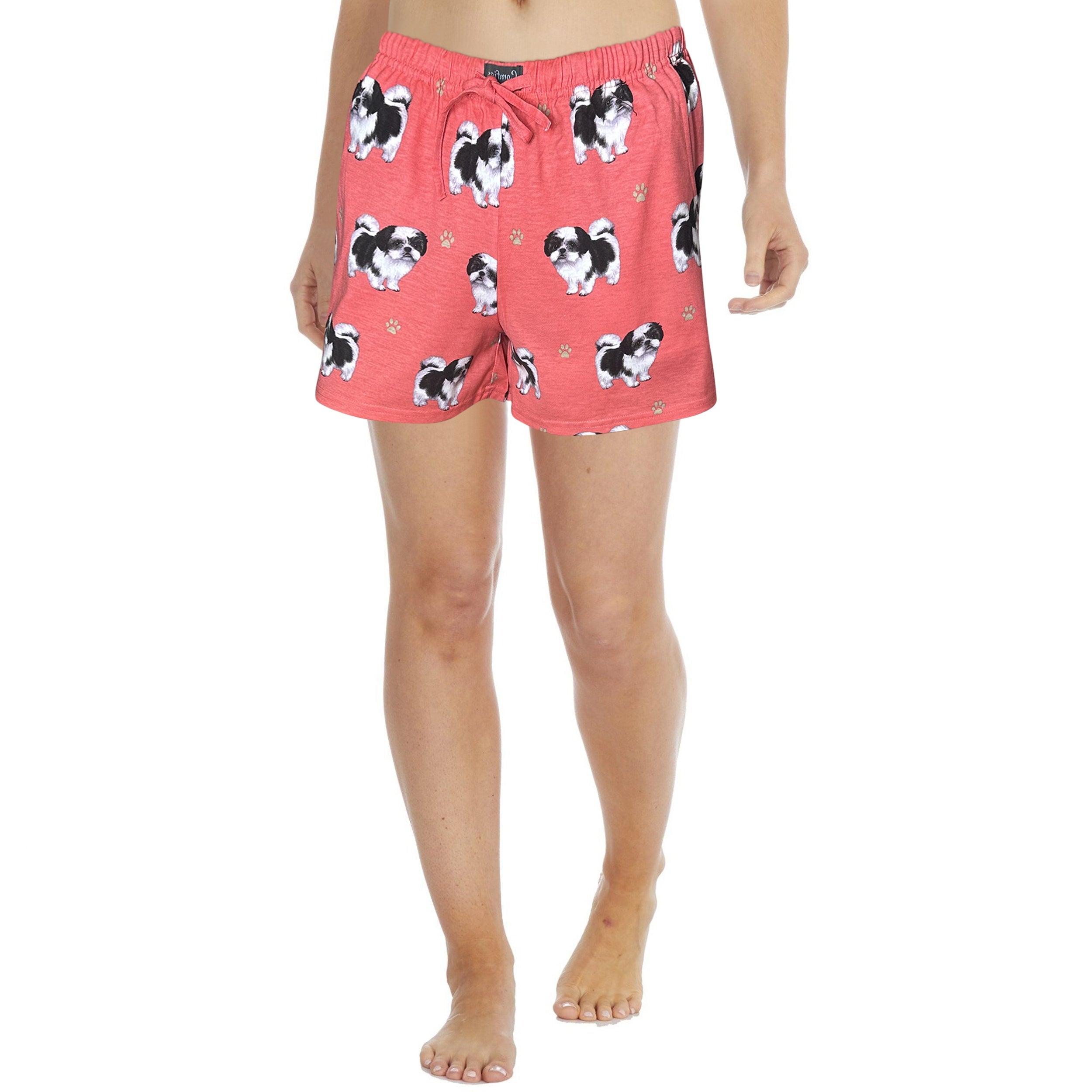 Dog Print Womens Lounge Shorts - Breathable & Stylish Shorts for Pet Lovers