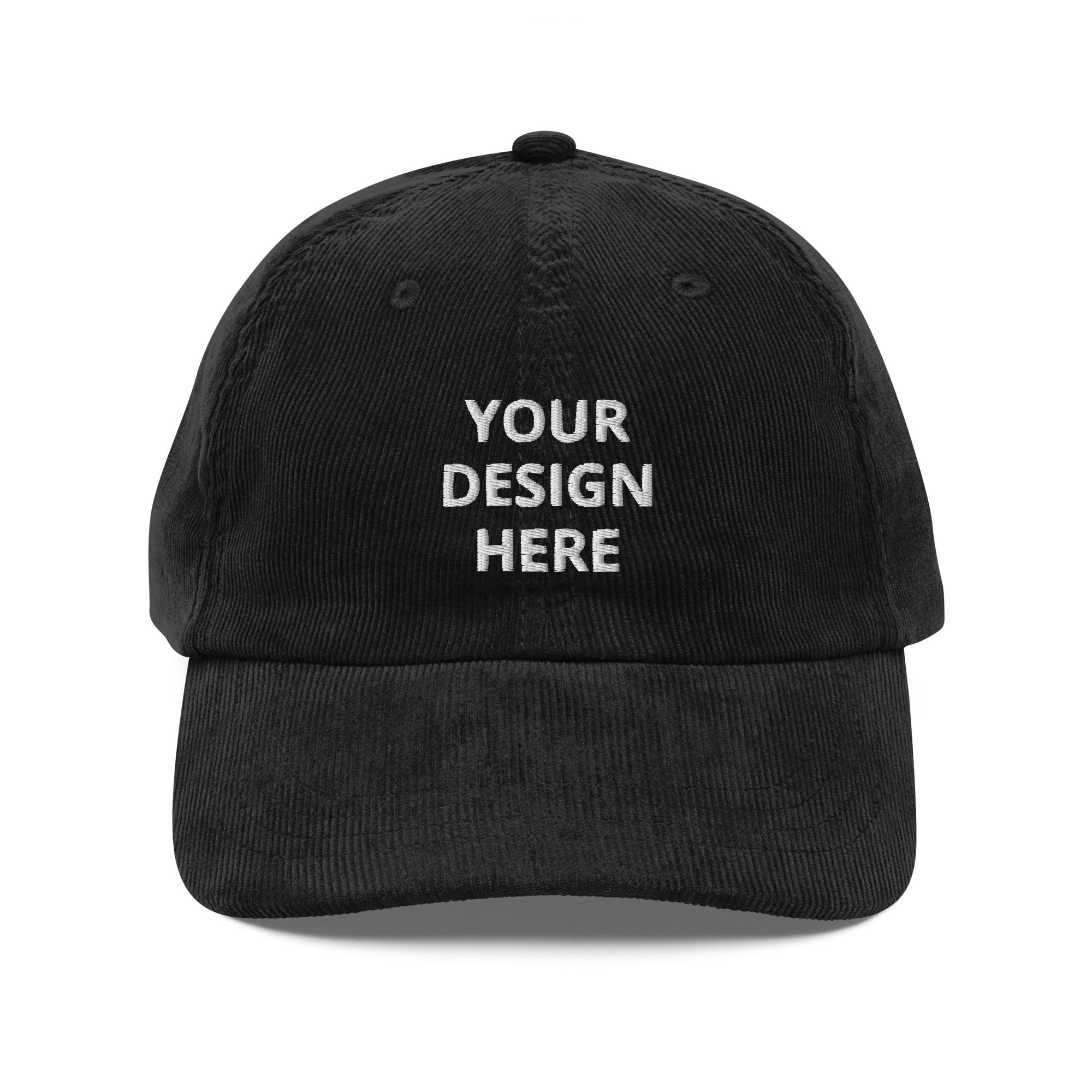Custom Embroidered Corduroy Dad Hat