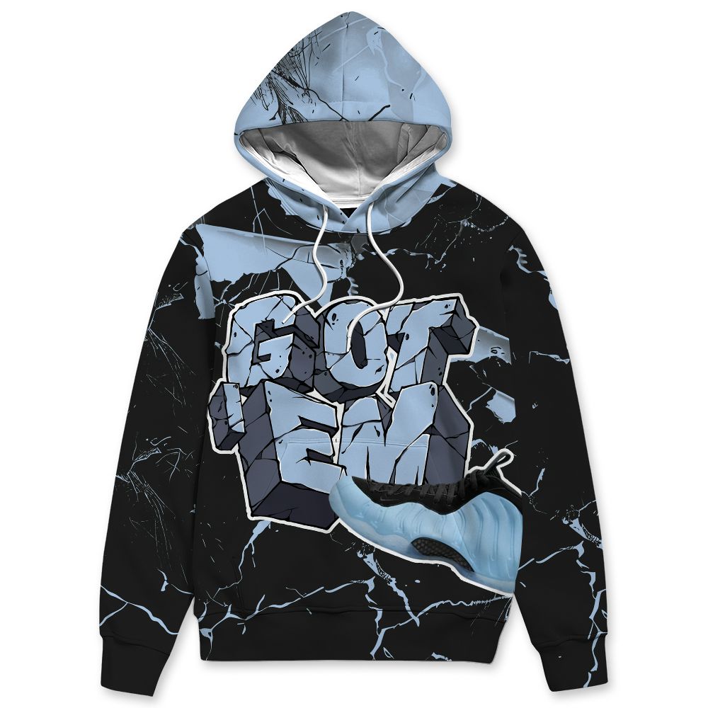 Air Foamposite Psychic Blue NastyJamz Hoodie Match Got Em All-Over Print