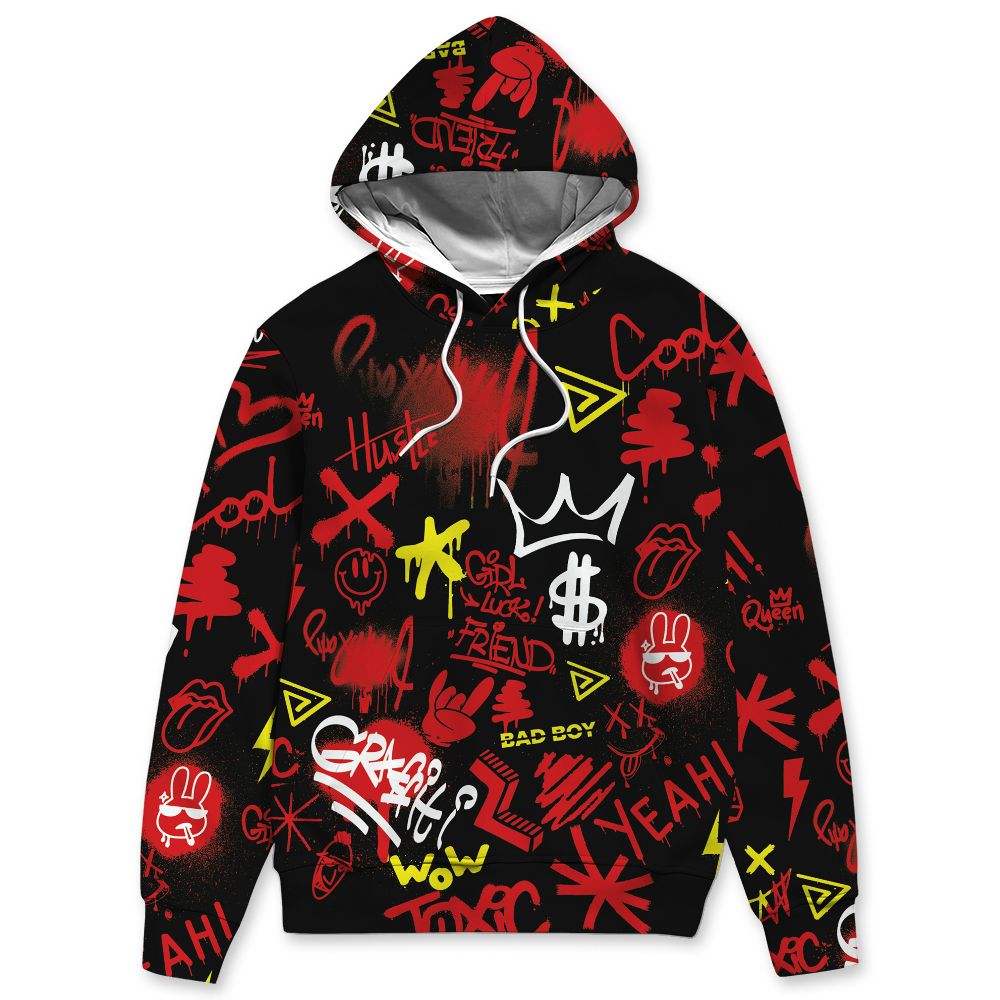 Ferrari 14s NastyJamz Hoodie Match Graffiti King All-Over Print Doodle Style