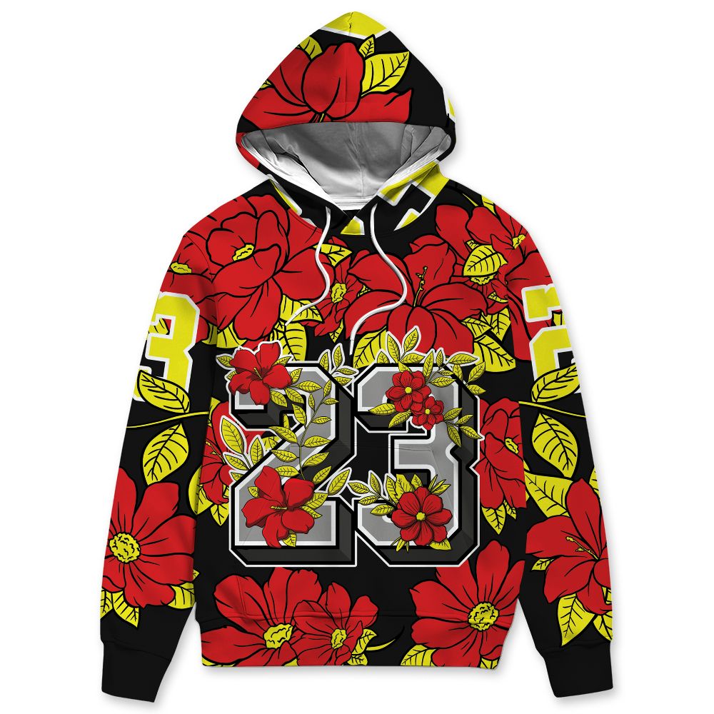Ferrari 14s NastyJamz Hoodie Match 23 Floral All-Over Print Flower