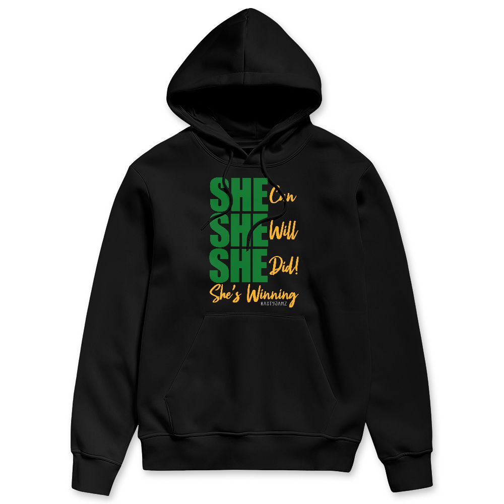 AF 1 Low Lucky Green NastyJamz Hoodie Match SHE